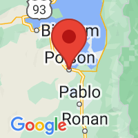 Map of Polson, MT US